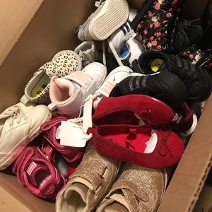 Brand new and lightly worn shoes